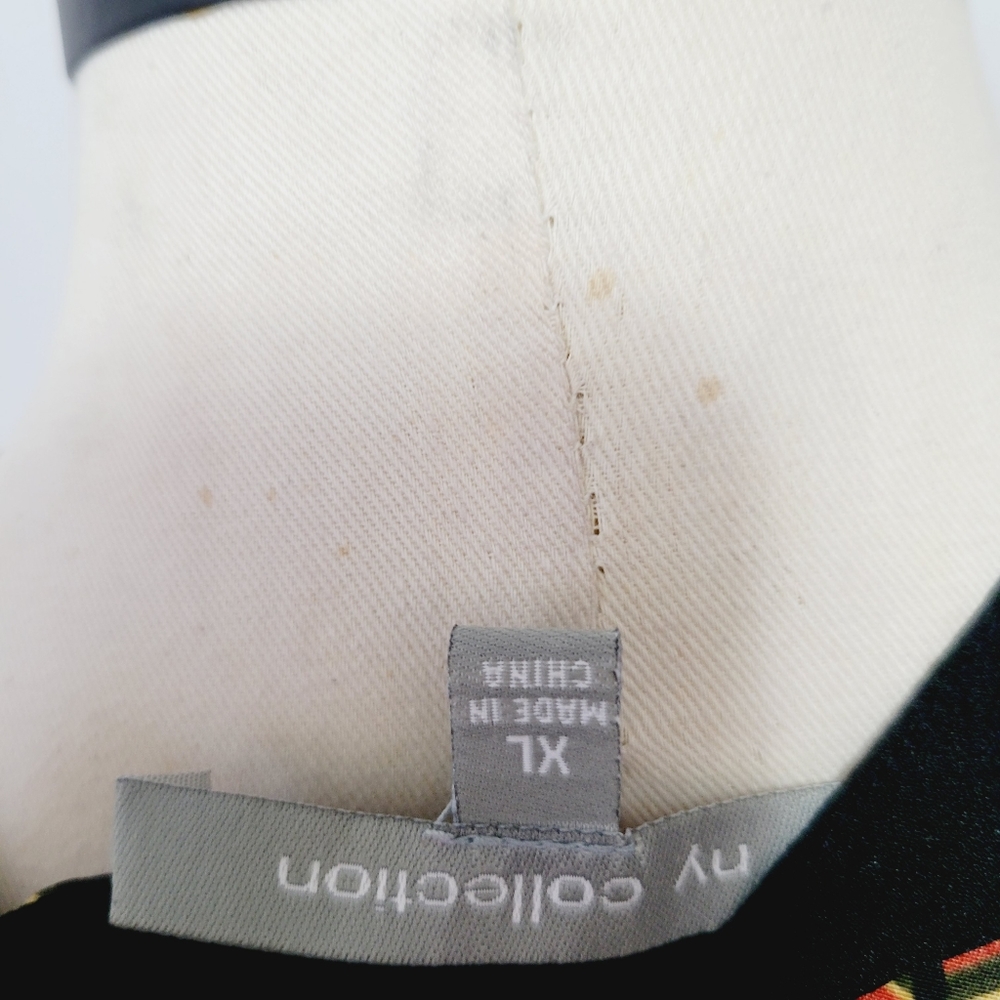 Ny Collection Orange Patterned Tunic Size Xl - image 6